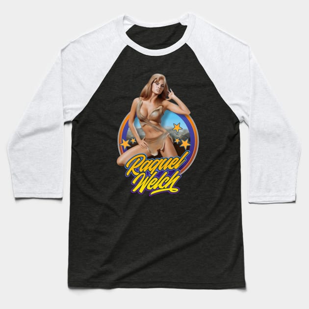 Raquel Welch Baseball T-Shirt by Trazzo